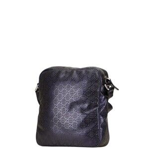 Gucci Crossbody Shoulder Leather Navy Blue Imprime Bag GG